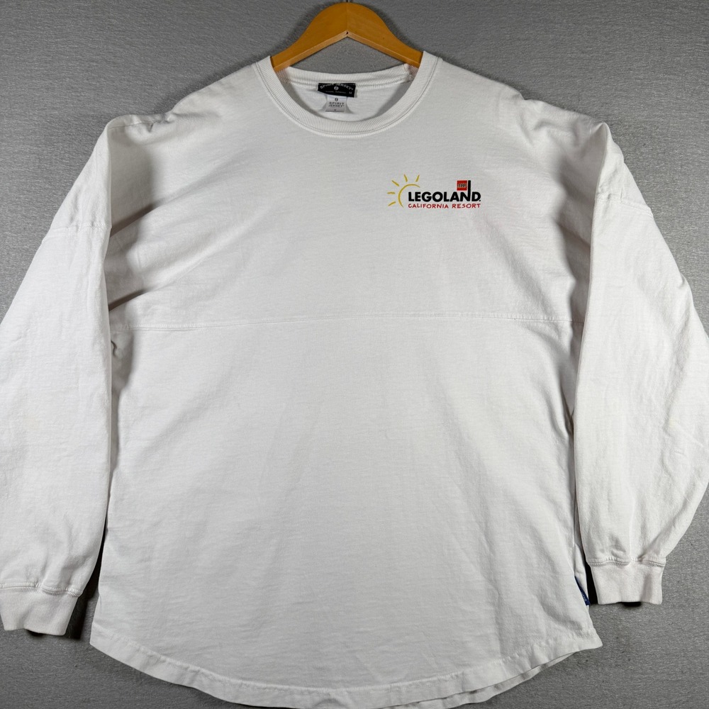 Spirit Jersey Legoland California Resort‎ White Long Sleeve Shirt Mens Medium